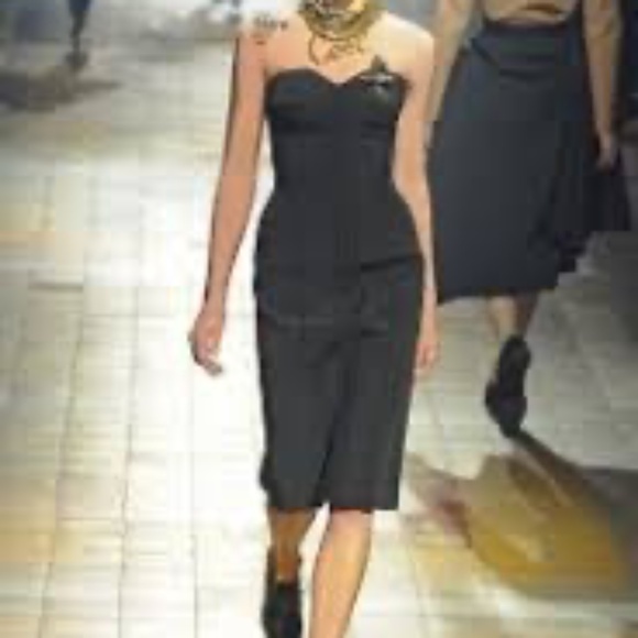NWT Ultra Rare Lanvin 2013 Runway Corset Dress Black IT40 / US 6 - Picture 4 of 13